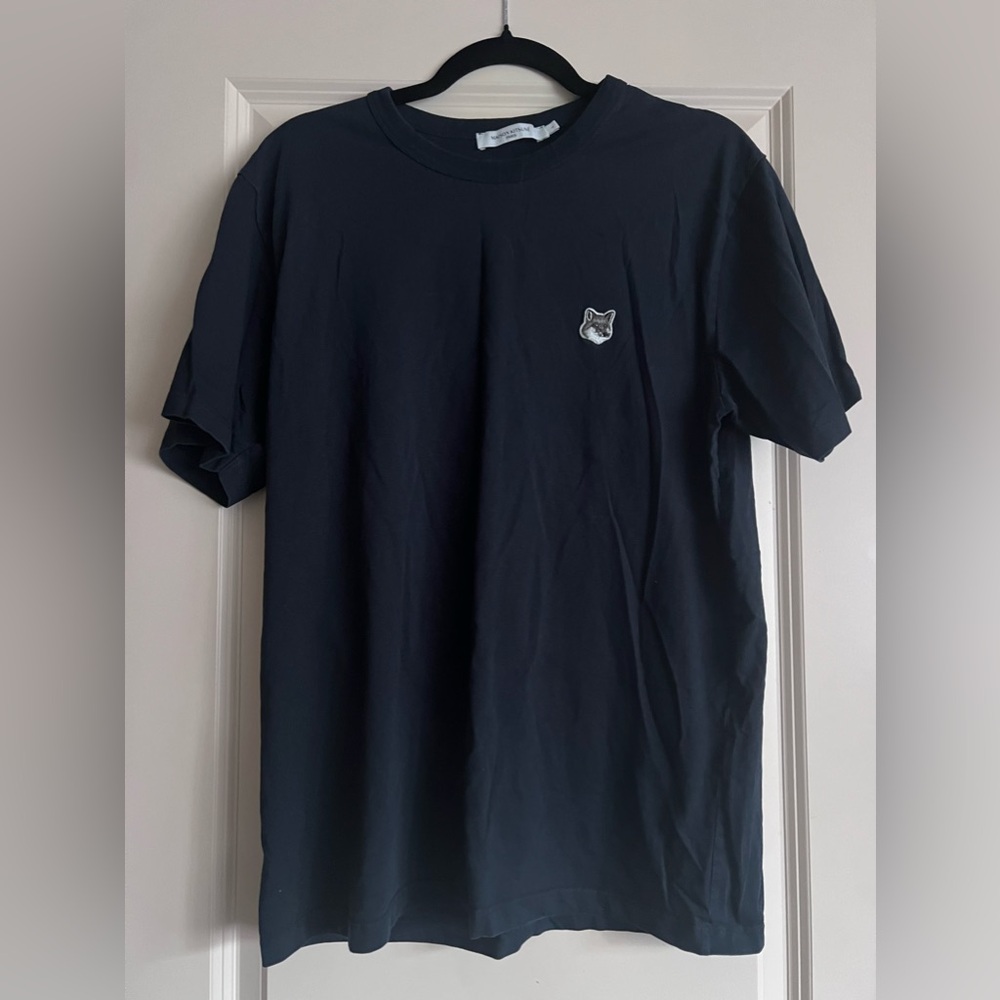 Brand New - Maison Kitsune - BOLD FOX HEAD PATCH COMFORT TEE SHIRT - size large